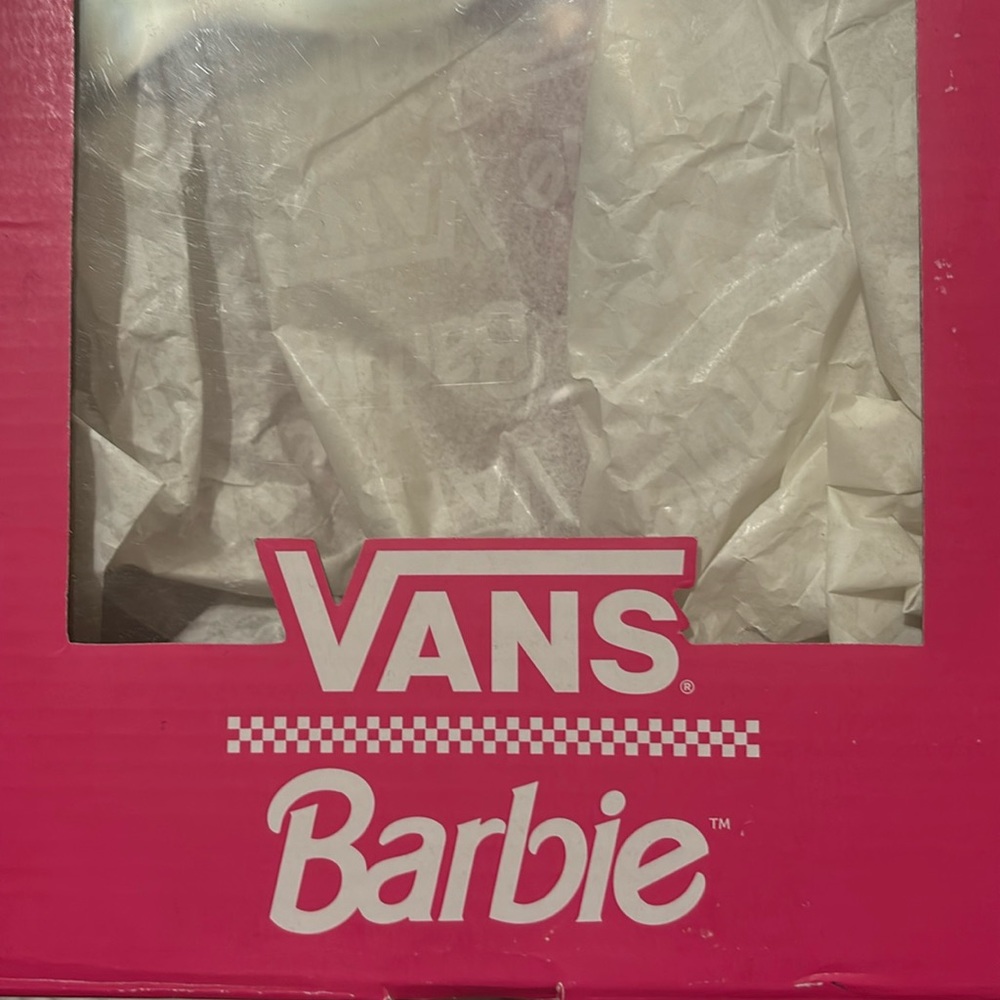 Limited edition brand NEW in box “Barbie” pink Vans platform sneakers
